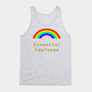 Essential Employee Meme Rainbow Tank Top